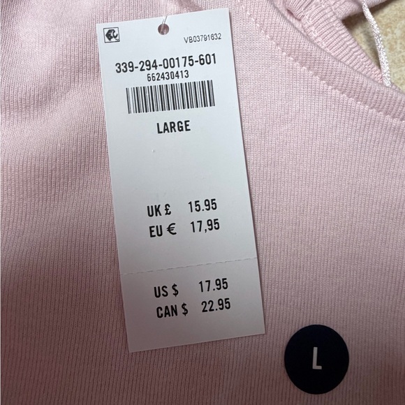 Hollister Off-Shoulder Tie Sleeve Tank Top- Petal Pink - Picture 6 of 8